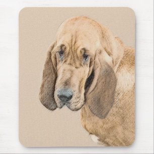 Bloodhound-Malerei - Niedliche Original Hunde-Kuns Mousepad