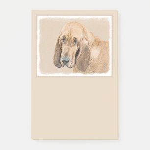 Bloodhound-Malerei - Niedliche Original Hunde-Kuns Post-it Klebezettel