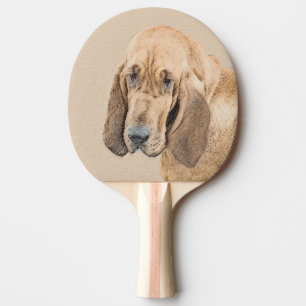Bloodhound-Malerei - Niedliche Original Hunde-Kuns Tischtennis Schläger