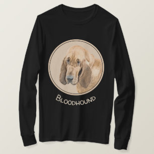 Bloodhound-Malerei - Niedliche Original-Hundekunst T-Shirt