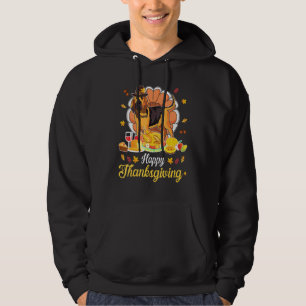 Bloodhound Pilgrim Turkey Dish Happy Thanksgi Hoodie