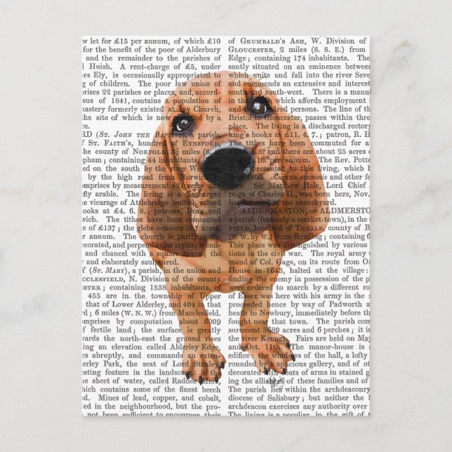 Bloodhound Puppy Postkarte (Vorderseite)