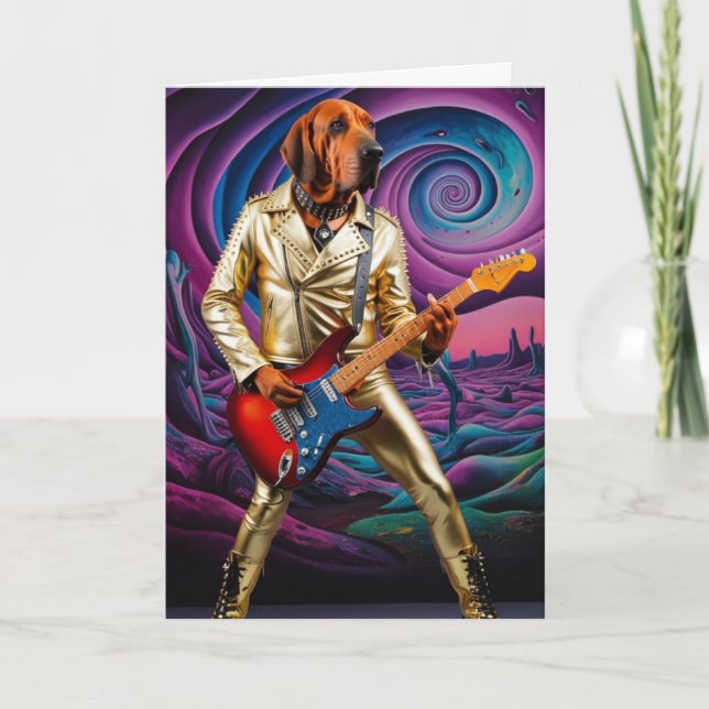Bloodhound Rock Star Card Karte (Vorderseite)
