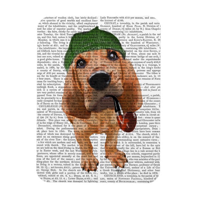 Bloodhound Sherlock Holmes 2 Magnet (Vertikal)