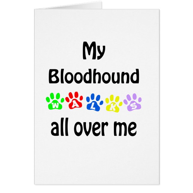Bloodhound Walking Design (Vorne)