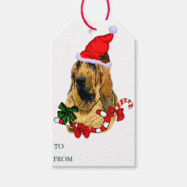 Bloodhound Weihnachtsgeschenke Tags Geschenkanhänger