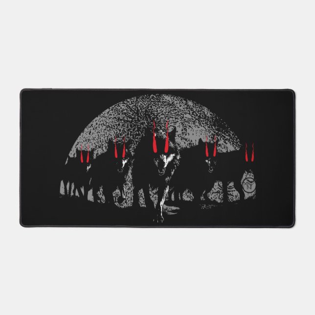 Bloodlust Wolf Pack Schreibtischunterlage (Vorderseite)