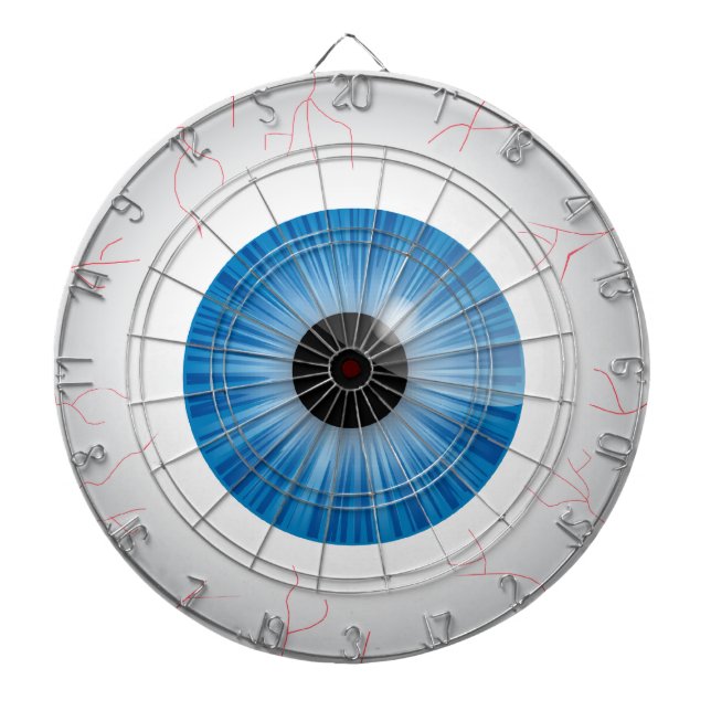 Bloodshot Blue Eyeball Dartscheibe (vorne)