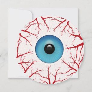 Bloodshot Eyeball Halloween Party Einladung