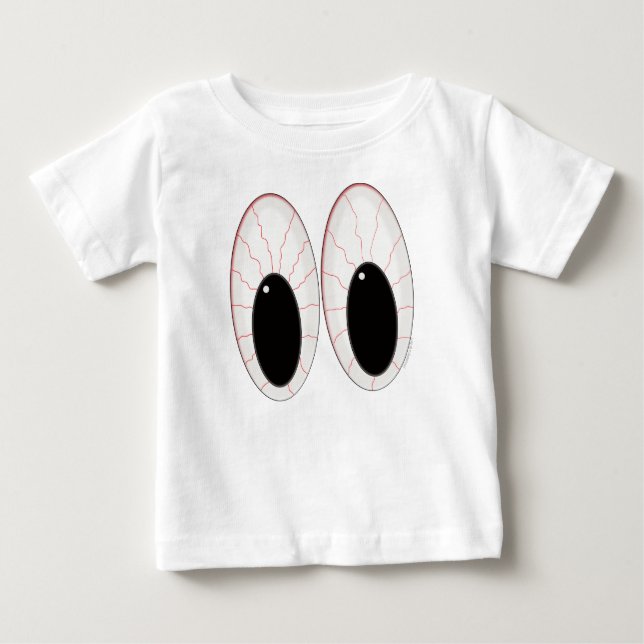 Bloodshot Eyeballs Halloween Baby T-shirt (Vorderseite)