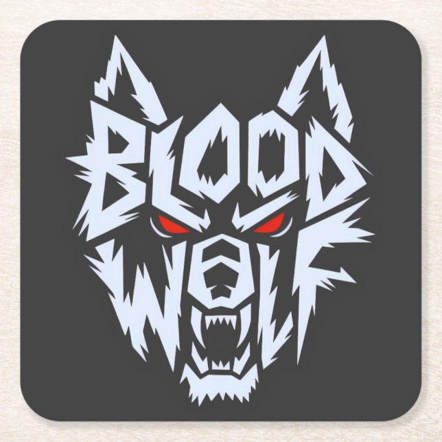 Bloodwolf: Die Alpha Awakens Rechteckiger Pappuntersetzer (Vorderseite)