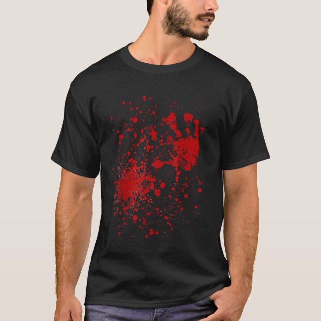 Bloody Blood Zombie Halloween Kostüm 4325 Essent T-Shirt (Vorderseite)
