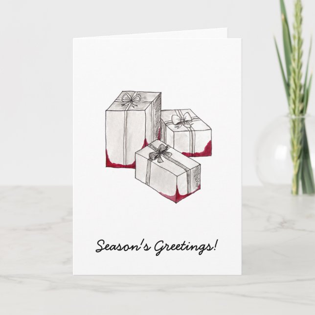 Bloody Boxes Holiday Card Feiertagskarte (Vorderseite)