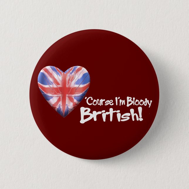 Bloody Briten Button (Vorderseite)