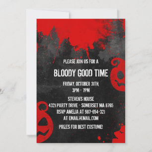 Bloody Good Time Creepy Halloween-Party Einladung