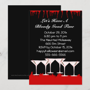 Bloody Good Time Halloween-Einladung Einladung