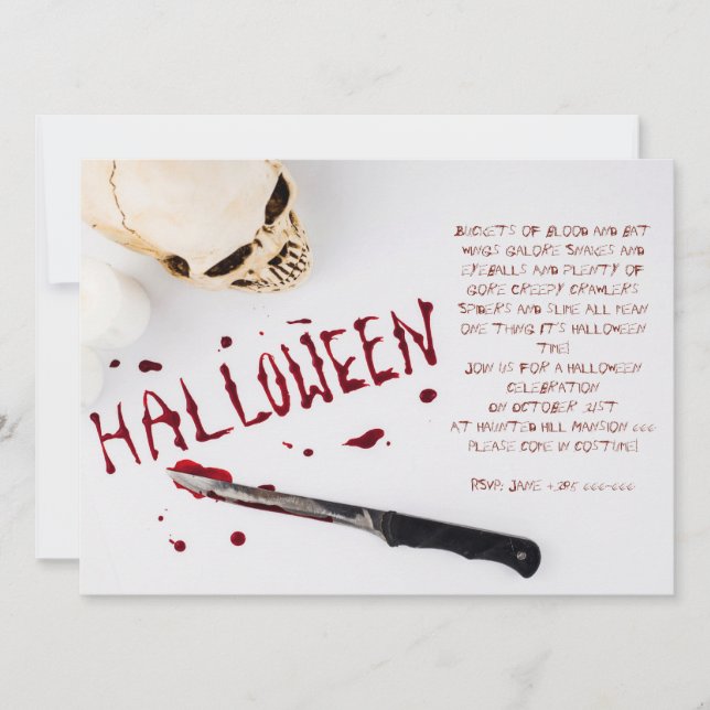 Bloody-Halloween-Party (Vorderseite)