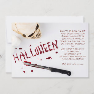 Bloody-Halloween-Party Einladung