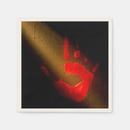 Bloody Hand Print Serviette