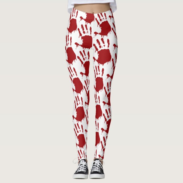 Bloody-Handdruck-Leggings Leggings (Vorderseite)
