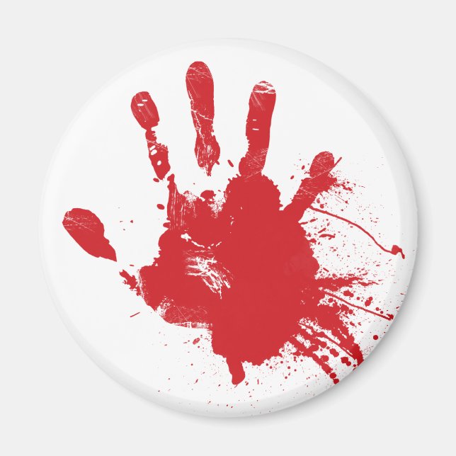 Bloody Handprint Magnet (Vorne)