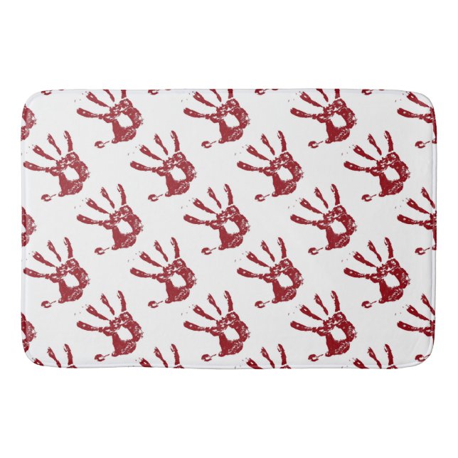 Bloody Handprints Bath Mat Badematte (Vorderseite)