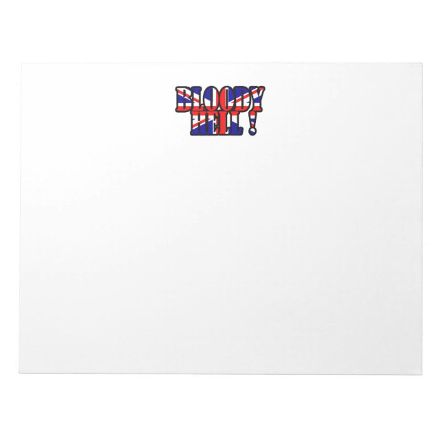 Bloody Hell Notizblock (Vorderseite)