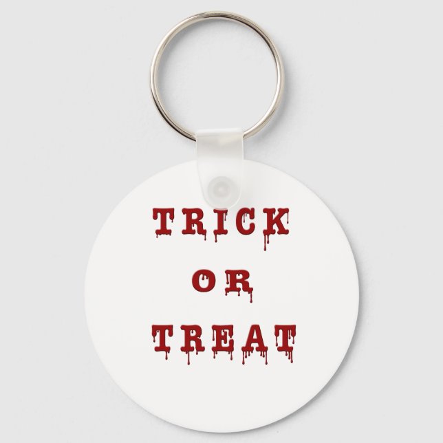 Bloody Letter Trick oder Treat Schlüsselanhänger (Vorderseite)
