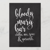 Bloody Mary Bar Affordable Chalkboard Hochzeitszei