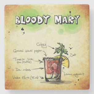 Bloody Mary Barkeeper Drink Rezept Steinuntersetzer