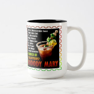 BLOODY MARY, Brunch der Champions Zweifarbige Tasse