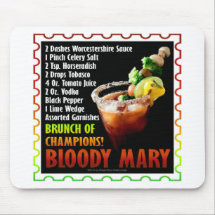 BLOODY MARY, Brunch of Champions Mousepad