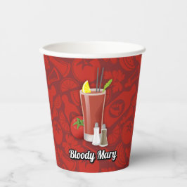 Bloody Mary Cocktail Paper Cups Pappbecher