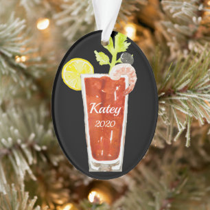 Bloody Mary Cocktail Personalisiert Ornament