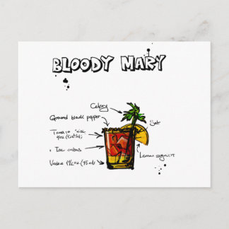Bloody Mary Cocktail Rezept Postkarte
