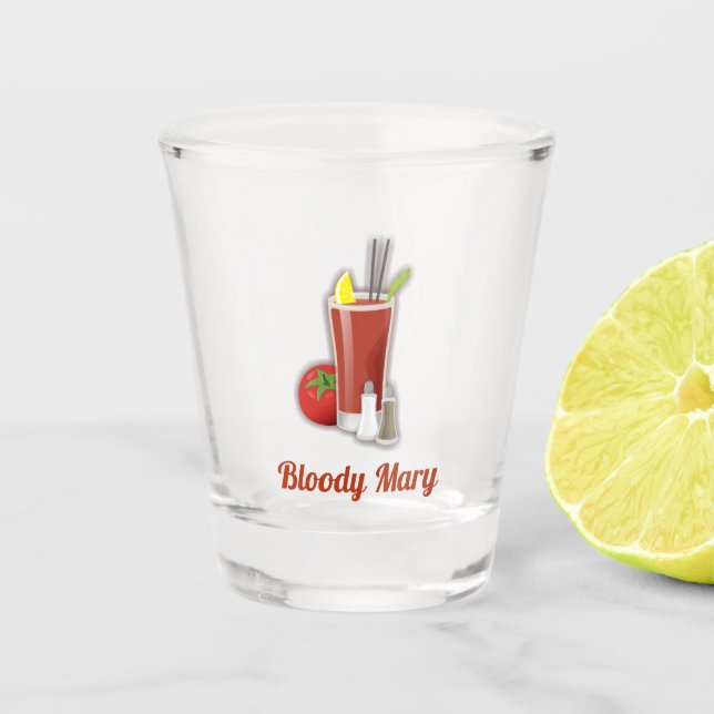 Bloody Mary Cocktail Schnapsglas (Vorderseite)