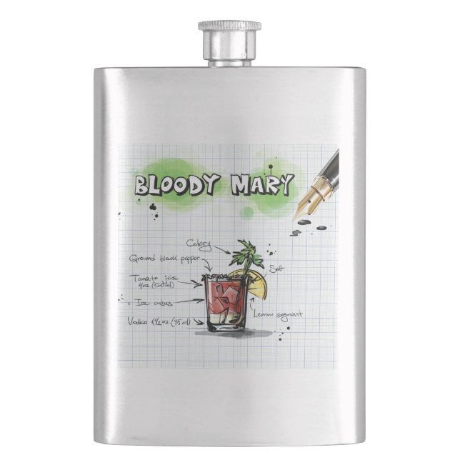 Bloody Mary Flachmann (Vorderseite)