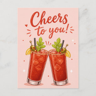 Bloody Mary Geburtstagsfeier Postkarte