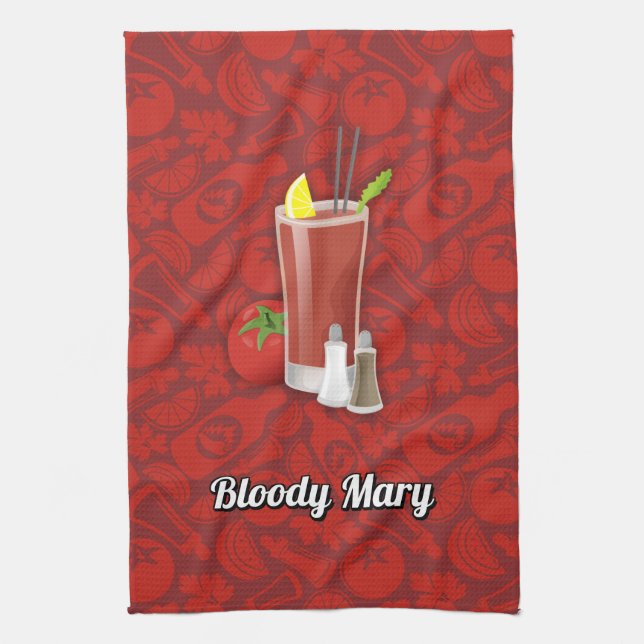Bloody Mary Geschirrtuch (Vertikal)
