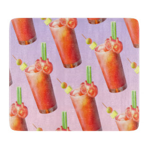 Bloody Mary Muster: Surrealer Tomaten-Wiederholung Schneidebrett