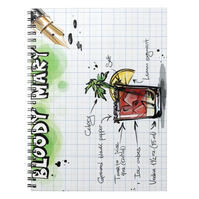 Bloody Mary Notizblock (Vorderseite)