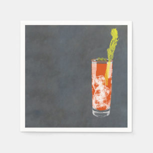 Bloody Mary oder Bloody Caesar Serviette