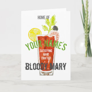 Bloody Mary Personalisiert Karte