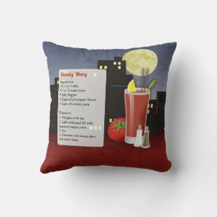 Bloody Mary Recipe Kissen