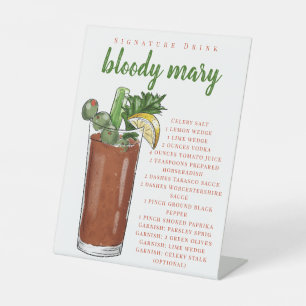 Bloody Mary Rezept Signature Drink Sockelschild