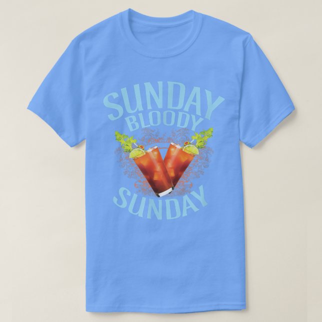 Bloody Mary Sunday, Funny Drinking Alcohol T-Shirt (Design vorne)