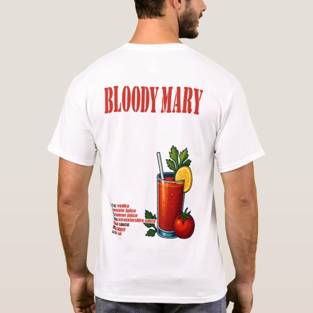 Bloody Mary T-Shirt – Bold Brunch Cocktail (Rückseite)