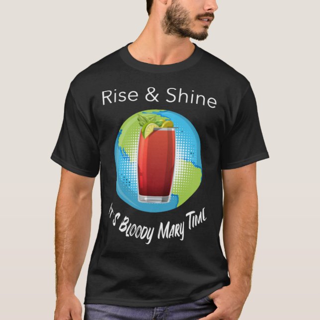Bloody Mary Time Brunch Wonderlust Graphic T-Shirt (Vorderseite)
