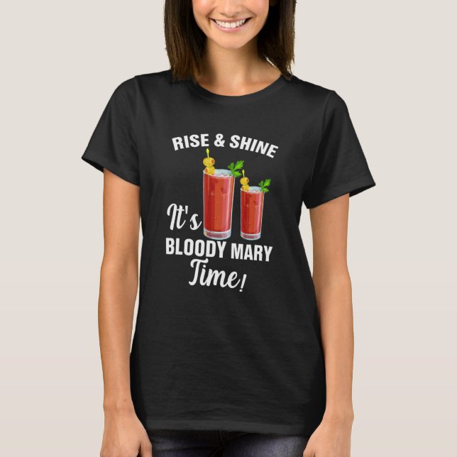 Bloody Mary Time Niedlich Cocktail Girls Dress T-Shirt (Vorderseite)
