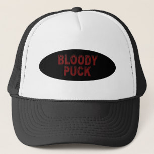 Bloody Puck schwarze Trucker-Mütze Truckerkappe